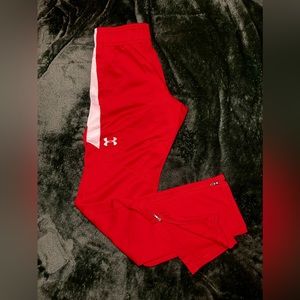 Under Armour Rival Knit Athletic Pant - Red, Small